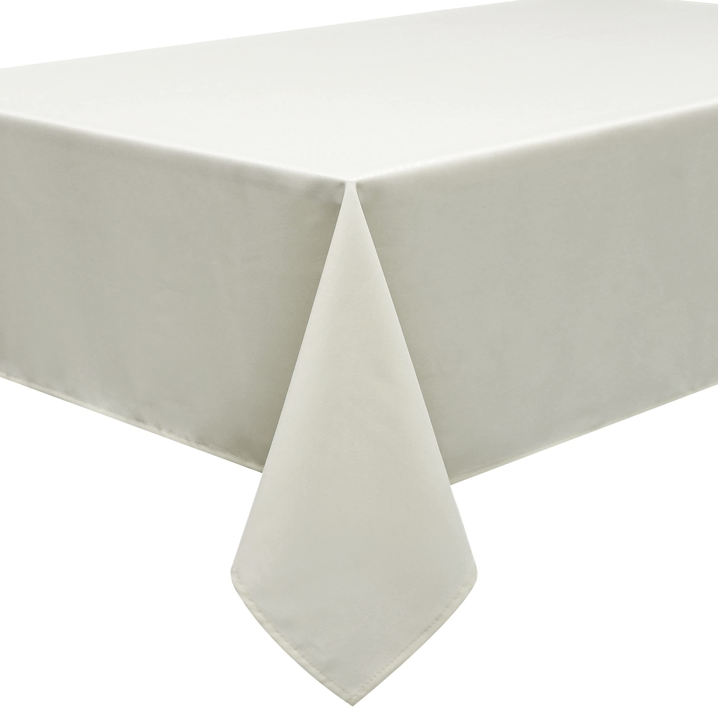 Home Direct Extra Large Rectangular Fabric Tablecloth 150x300cm 59"x118" Ivory