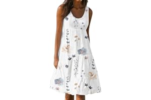 AZERALIA Sundresses for Women Sleeveless Midi Dress for Women Sun Dresses Women Casual Dresses for Women 2024 Summer Dresses