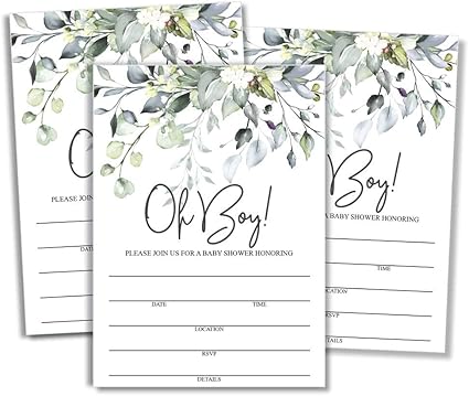 50 count baby shower invitations