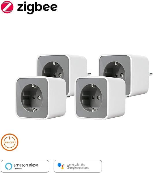 Ledvance Smart Plug Zigbee enchufe conmutable para el control de luz en su Smart Home directamente compatible con Echo Plus y Echo Show 2 Gen compatible con Philips Hue Bridge 4 unidades
