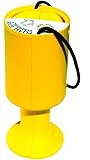PDK Charnwood Round Handheld Plastic Charity Collection Box - Yellow