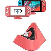 Charging Dock for Nintendo Switch Lite, Charging Stand Station Compatible with Nintendo Switch (Coral)