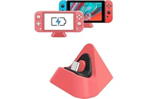 FANPL Charging Dock for Nintendo Switch Lite, Charging Stand Station Compatible with Nintendo Switch (Coral)