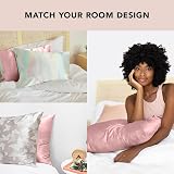Kitsch Satin Pillowcase with Zipper King 2 Pack Blush 600TC Equivalent view 5