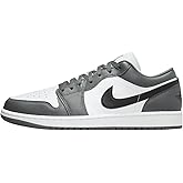 Air Jordan 1 Low Men's Shoes (553558-152, White/Iron Grey/Black)