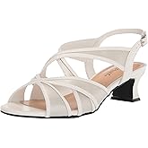 Easy Street Womens Tristen Patent Kitten Heel Heels