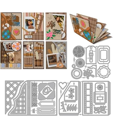Metal Cutting Dies For Crafts – Heart Shape Stencil, Scrapbooking, Card Making, DIY Paper Projects, Die-Cut Machine Compatible