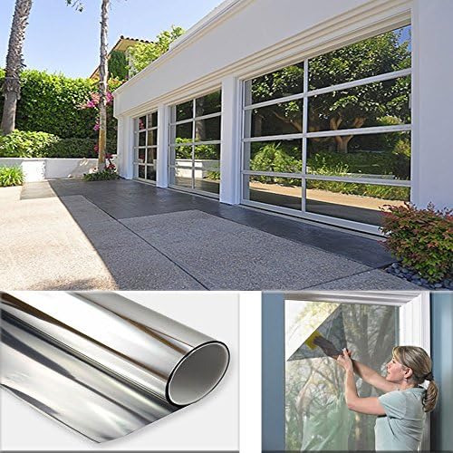 SugoSugo Premium One Way Mirror Privacy Reflection Window Tint Film 15% VLT (3x6 Feet)