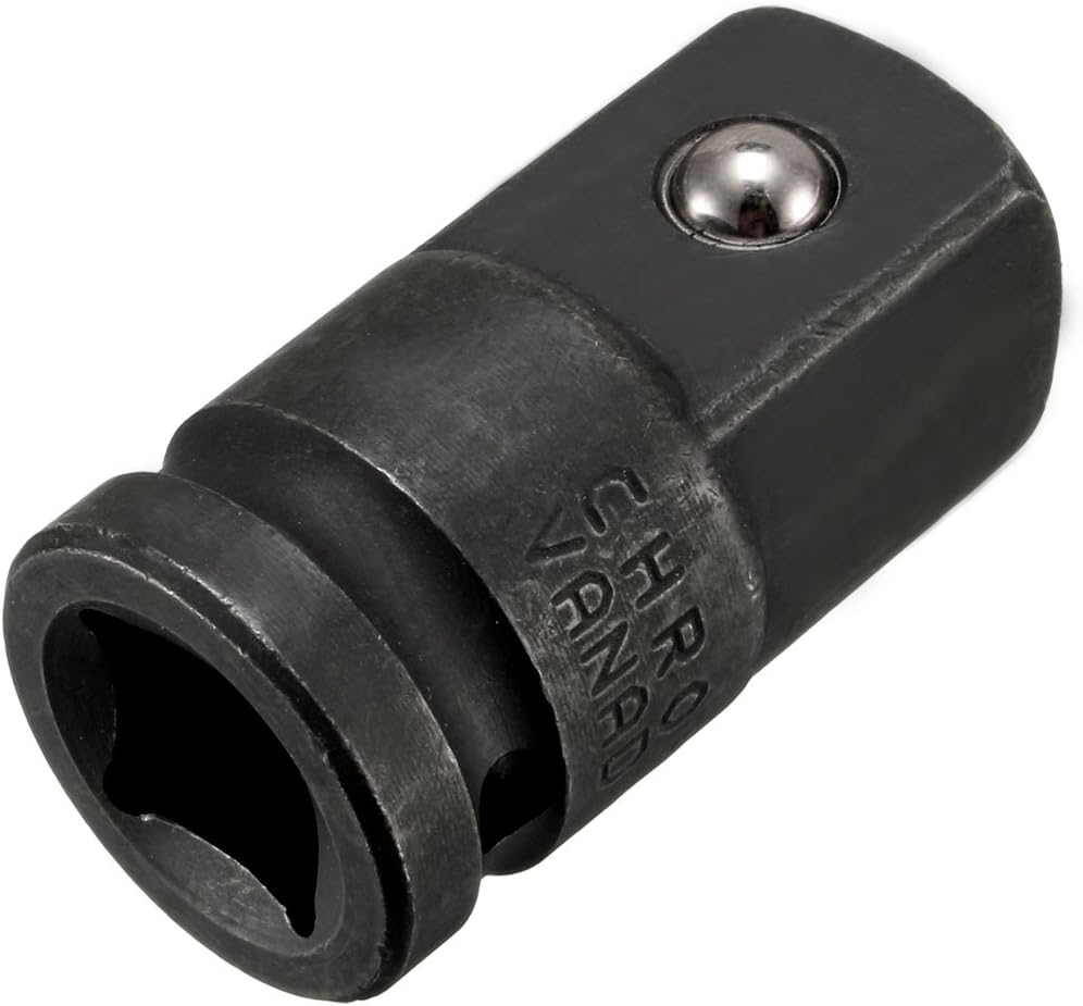 sourcing map 1/2" Drive (Female) x 3/4" (Male) Impact Socket Adapter for Use with Air Impact Wrenches Breaker Bars, Ratchets