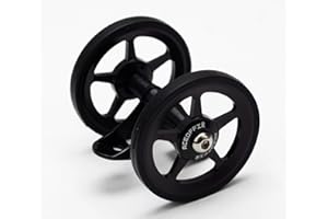 ACEOFFIX Mudguard Fender EZ wheel Hollow Design Double Easywheel Tire for Brompton Folding Bike Easy wheel Big 65g (black)