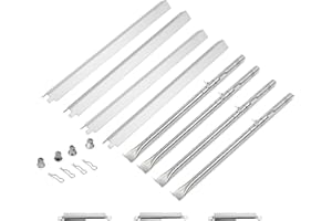 OKLAGARDEN 463365021 Replacement Parts Heat Tent Burners for Charbroil Performance 4 Burner Grill Replacement Parts G325-0002-W1 463354021 463365522 463353021 Charbroil Grill Parts G327-2100-W1 Burner Tube Parts