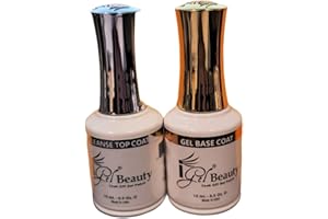 IGEL BEAUTY IGEL Impeccable Soak Off Gel No-Wipe Top Coat + Base Coat 0.5 oz