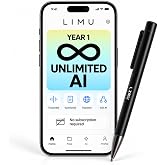 LIMU AI Smart Pen Note Taker, 64GB Voice Recorder Pen No Subscription, 22h | German design AI Pen Recorder Advanced GPT-5 AI Engineered, Transcribes, summarizes, mind maps &amp; translates in 125 languages