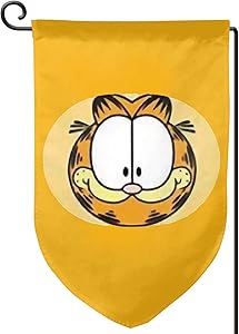 Heyuchuan Garfield Garden Flag 12.5x18 Inch Yard Flag