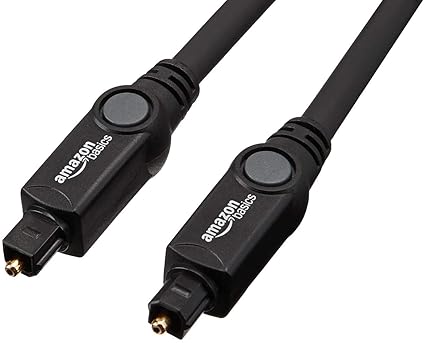 AmazonBasics Digital Optical Audio Toslink Cable - 9.8 Feet (3 Meters),Black