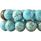 8mm Light Blue Sea Sediment Imperial Jasper Round Gemstone Natural Stone Loose Beads for Jewelry Making Design Crafts 45 Pcs 15 Inch