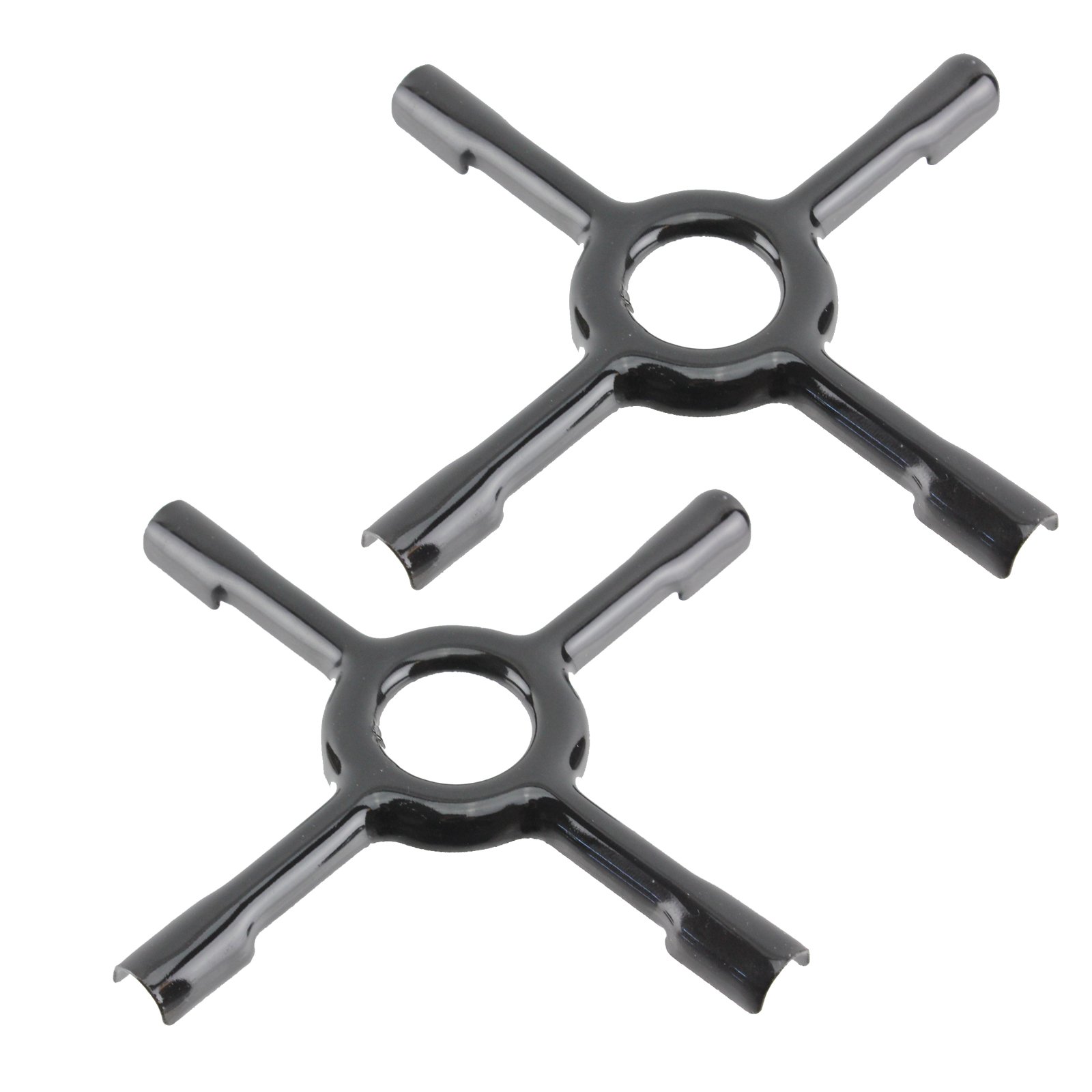 SPARES2GO Universal Gas Hob Ceramic Pan Support Moka Trivet Stand (Small, 130mm, Pack of 2)