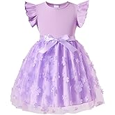 Toddler Girls Tulle Dress Baby Girl Summer Dress Ruffle Sleeveless Birthday Party Princess Causal Tutu Sundress 2-7Y