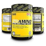 MAN Sports ISO-AMINO BCAA Amino Acid Powder, Mighty Melon, 30 Servings, 210 Grams