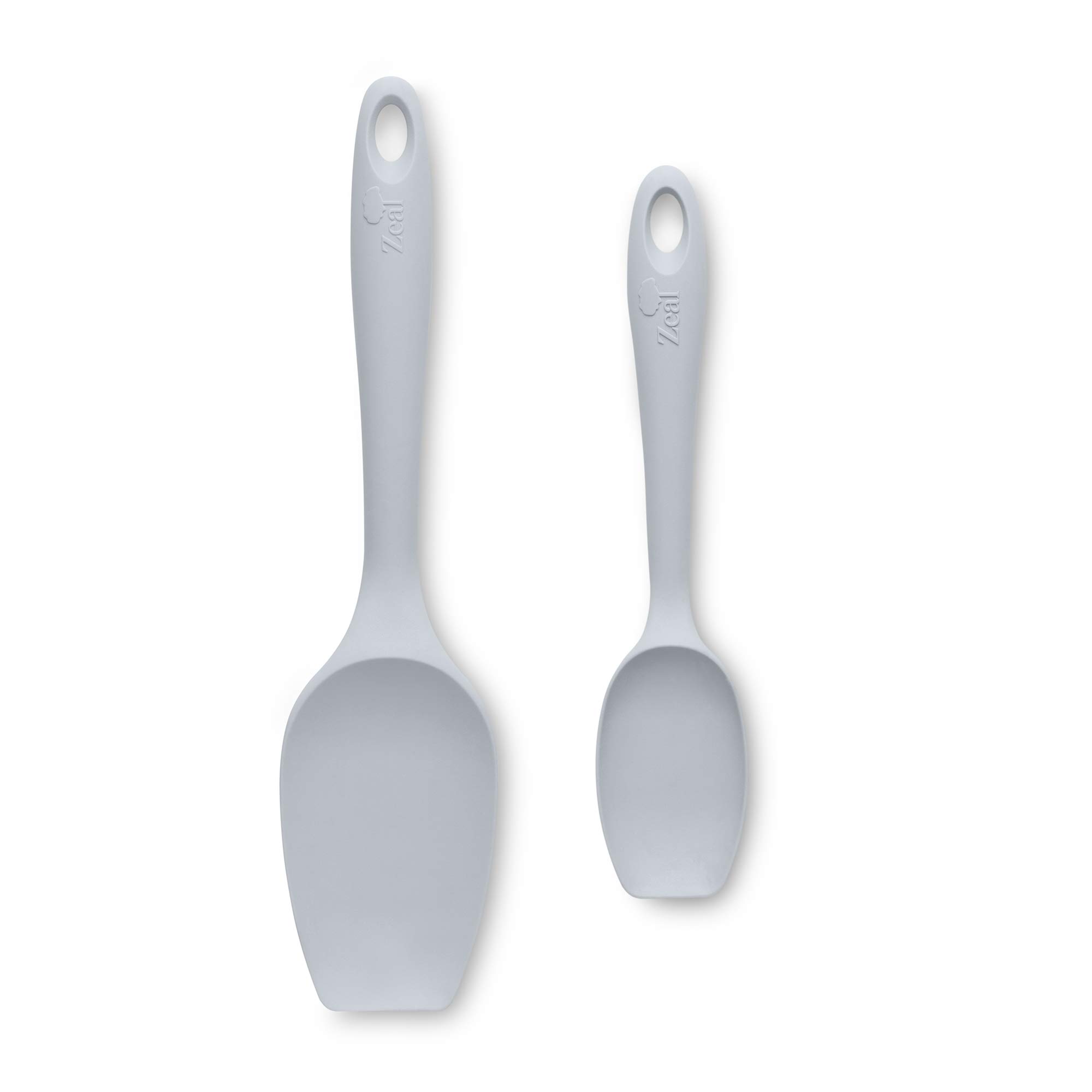 Zeal JSET1S Non-Stick Silicone Large & Small Spatula Spoon-French Grey
