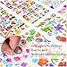 Sinceroduct Stickers 1700+ for Kids,Reward Stickers Variety Pack,3D Puffy Stickers,Scrapbooking,Bullet Journals,Stickers for Adult,32 xDesign Styles Including 3D Heart,Face,Star,Fish...Christmas Festi