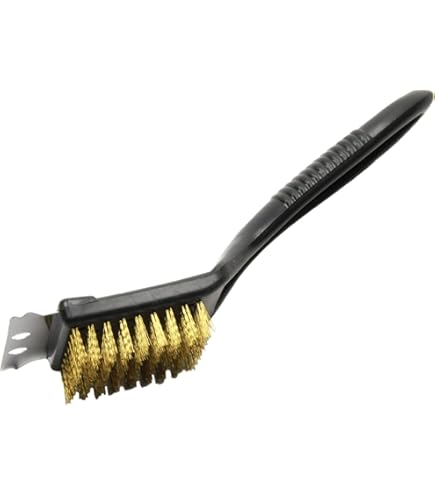 GrillPro Palmyra Grillbürste – Extra Breit (16,5 Cm), Mit Gedrehten Naturborsten, 43,2 Cm Lang