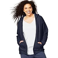 JUST MY SIZE ComfortSoft EcoSmart Fleece Full-Zip Women's Hoodie