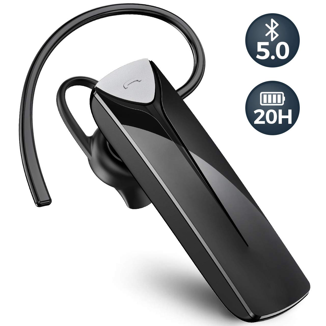 Buy Mpow EM19 Bluetooth Earpiece, Bluetooth Headset, Up to 20Hrs