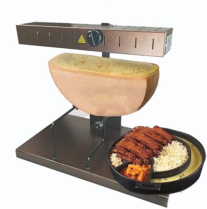 Zccgrass Commercial Raclette Machine Cheese Melter Electric For Half The Cheese Wheel Height Adjustable 650w Amazon De Kuche Haushalt