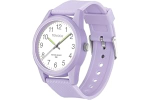 TENOCK Kids Analog Watches for Girls Boys Watches with Soft Band Learning Time 50M Waterproof Children Watch Easy to Read for Ages 4-12 Kids Gift