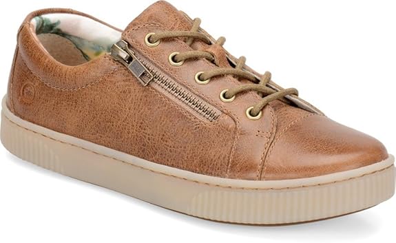 born tamara casual zip leather sneakers