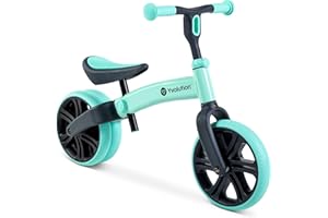 Yvolution Y Velo Junior Toddler Balance Bike | 9 Inch Wheel No-Pedal Training Bike for Kids Age 18 Months to 3 Years