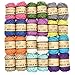 Renashed Natural Twine 24 Pack 8 Color Random 3 Ply Gift Wrapping String Arts Crafts Gift Christmas Packing Materials String for Gardening Applications