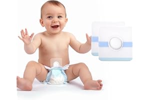 ENLUNTRA Baby Belly Navel Patches(15 Pieces), Hernia Patch,Baby Belly Button Shaper with Waterproof Cotton Pads,Umbilical Hernia Belt Baby,Baby Belly Button wrap 10×10cm