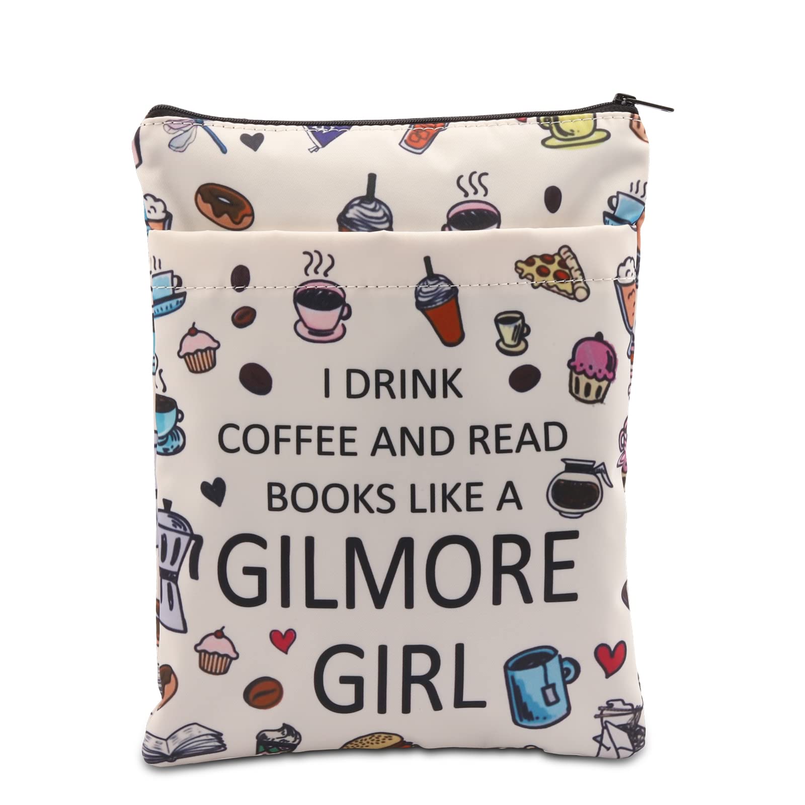 TV Show Merchandise Gilmore Girl Inspired Book Sleeve Cover - Coffee Lovers Gift for Luke's Diner - Movie Fandom Gift (Coffee BM)