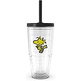 Tervis Peanuts - Woodstock Flyover Made in USA Double Walled Insulated Tumbler Travel Cup Keeps Drinks Cold & Hot, 24oz with Straw Lid, Classic