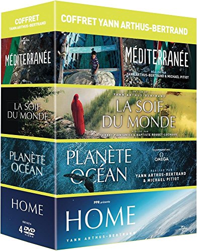 Coffret Yann Arthus-Bertrand - Planète Océan + La soif du monde + Home + Méditerranée, notre mer à tous - Pack