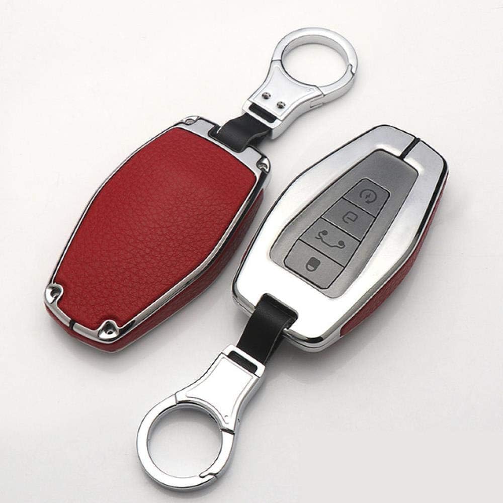 KQTRW Car Key Case Car Key Case Cover For Geely Atlas Boyue Nl3 Ex7 Emgrand X7 Emgrarandx7 Suv Gt Gc9 Borui, C-Silver Red