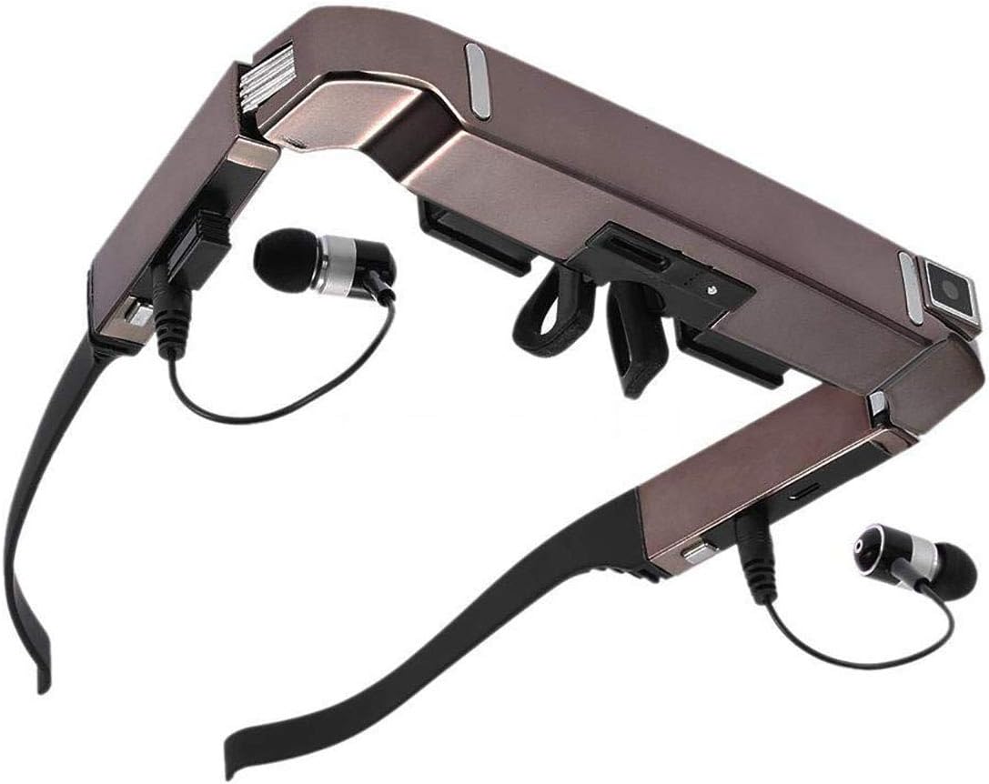 WXJHA 3D WIFI Smart Glasses,Smart Android Wifi Glasses 80 Inch Wide Screen 5 Million Camera Function External Video Digital Glasses Cinema
