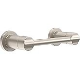 Delta Nicoli (1-Pack) Toilet Paper Holder SpotShield Brushed Nickel Tissue Roll Holder for Bathroom Organization and Storage 