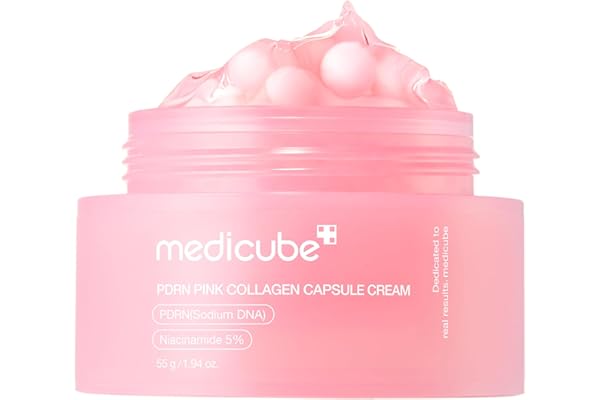 Medicube Capsule Cream With Salmon Dna Pdrn Pink Collagen | Lightweight Moisturizing Cream With Pdrn, Niacinamide For Uneven