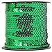 Threadart 6MM Sequin String - 80 Yard Roll - Emerald Green - for Crafting, Decorating, Costumes, & More