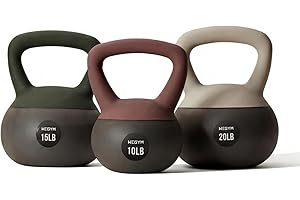WeGym Soft Kettlebells with Cushioned Impact-Resistant Base and Anti-Slip, Wide-Grip Handle for Home Workouts, Weightlifting, and Full Body Strength Training