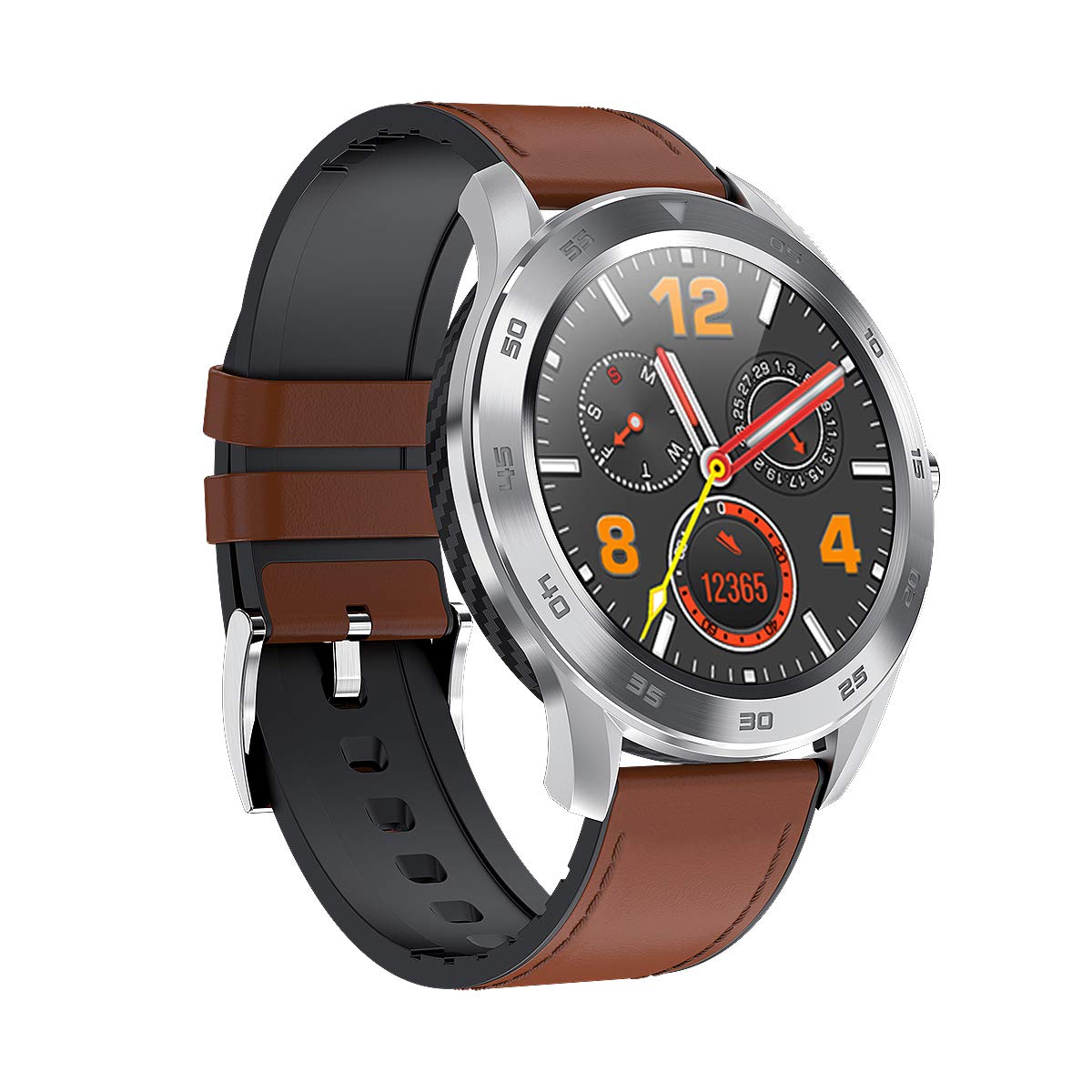S5 Smart Watch for Mens Sports Smartwatch with Bluetooth Calling Music Control & ECG PPG Heart Rate Blood Pressure Oxygen SpO2 Monitor Fitness ...