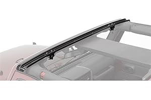 Bestop 5124301 No-Drill Header Windshield Channel for 2007-2018 Wrangler JK 2-Door & 4-Door