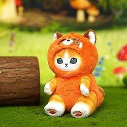 QHUACIZJL Cute cat keychain 5" plush backpack