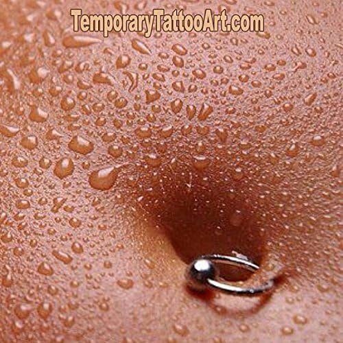 Silver Pierced Body Jewelry | Nipple nose ring tongue rings lip hoop navel earring belly hoops bellybutton eyebrow fake jewellery | No piercing required - spring-loaded
