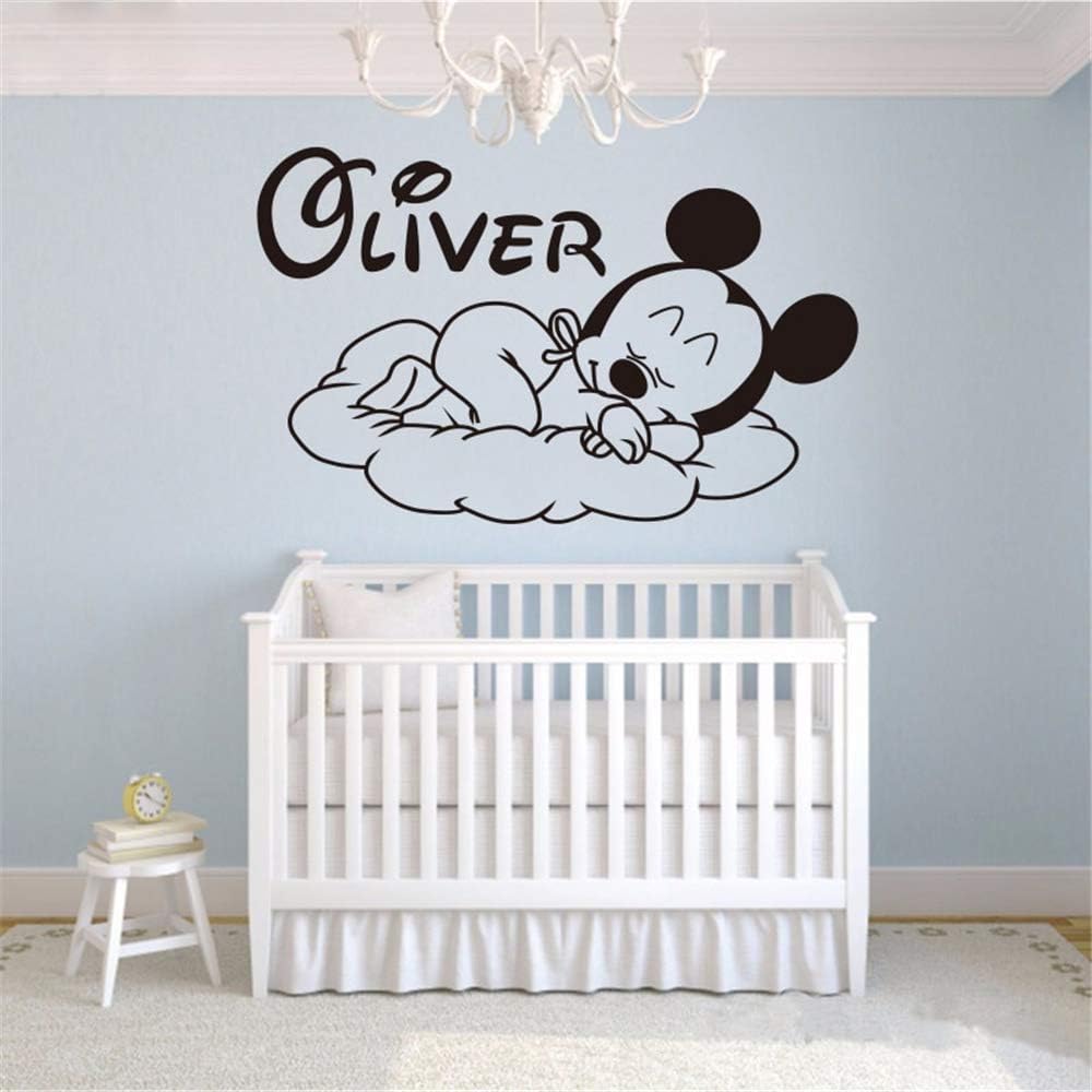 Stickers Muraux Bande Dessin e Cr ative Nouveau Mickey Bonsoir 