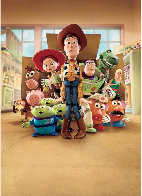Telon De Fondo De 5 X 7 Pies Cartel De Cumpleanos De Toy Story