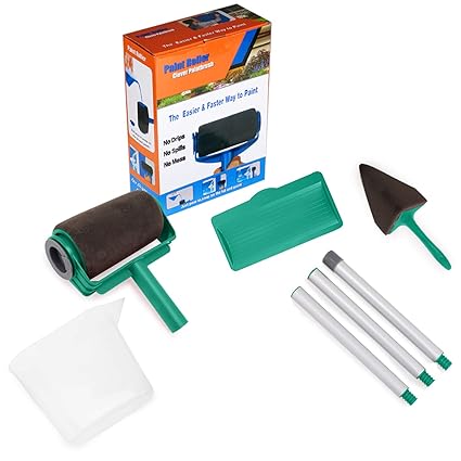 8 Stücke Farbroller Pinsel Set, Paint roller Farbroller mit Tank, Pro-transform Ihr Zuhause Einfach DIY, Multifunktions Flach